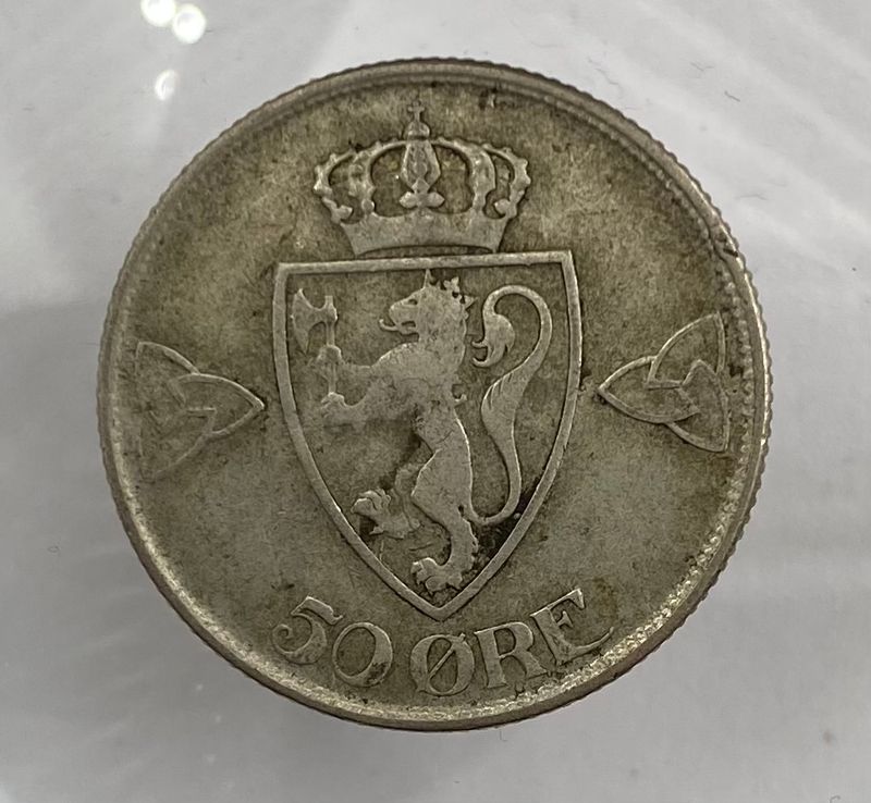 50 øre 1918. Kv 1/1- (2)