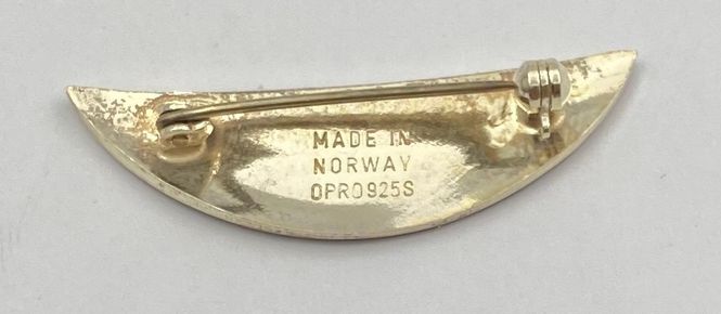 Hovedbilde 925 Sølv og Emalje brosje OPRO(Ole Petter Rask ...