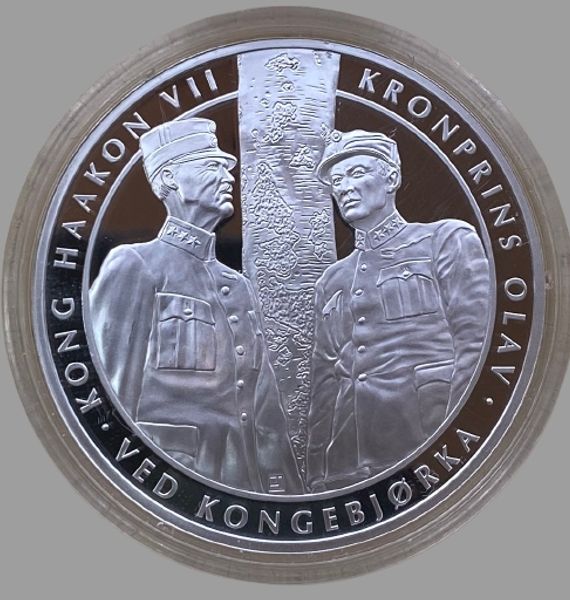 Hovedbilde Alt for Norge: Ved kongebjørka. Kong Haakon VII ...