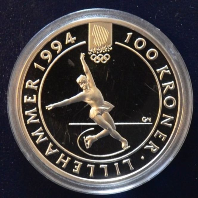 Hovedbilde 100 kr 1993 - Kunstløp