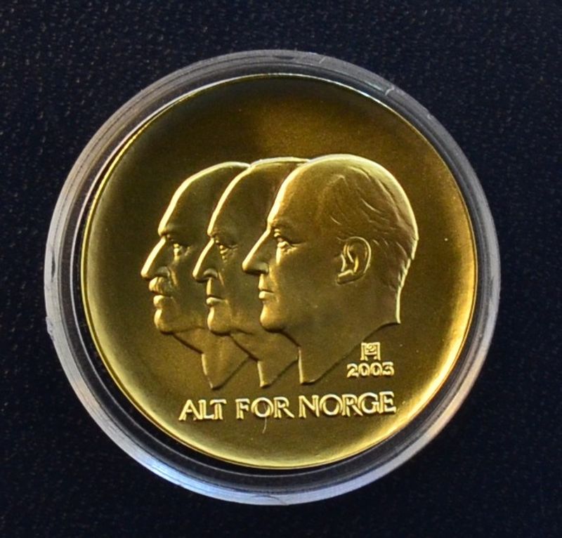 Hundreårsmynten nr 1 Gull 2003
