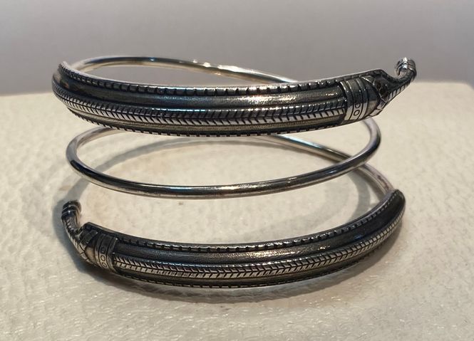Hovedbilde Armring Saga serien i 925 sølv David Andersen