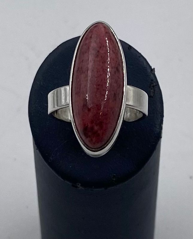 Ring 925 sølv med rosa sten Jarl Verhagen