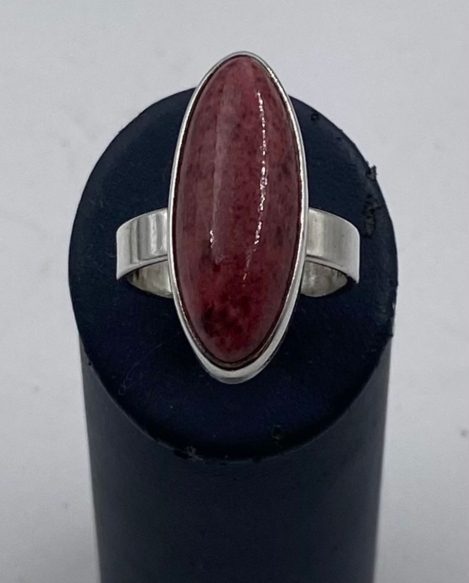 Ring 925 sølv med rosa sten Jarl Verhagen