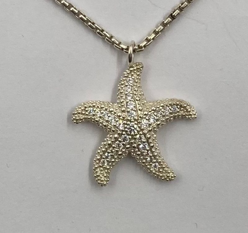 925 sølv kjede med sjøstjerne anheng av Thomas Sabo
