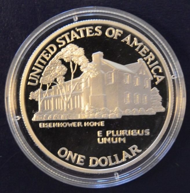 Hovedbilde 1 Dollar 1990: Eisenhower 100 år