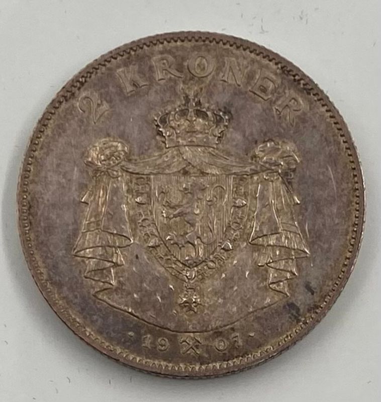 2 kr 1907 gevær kv. 1+