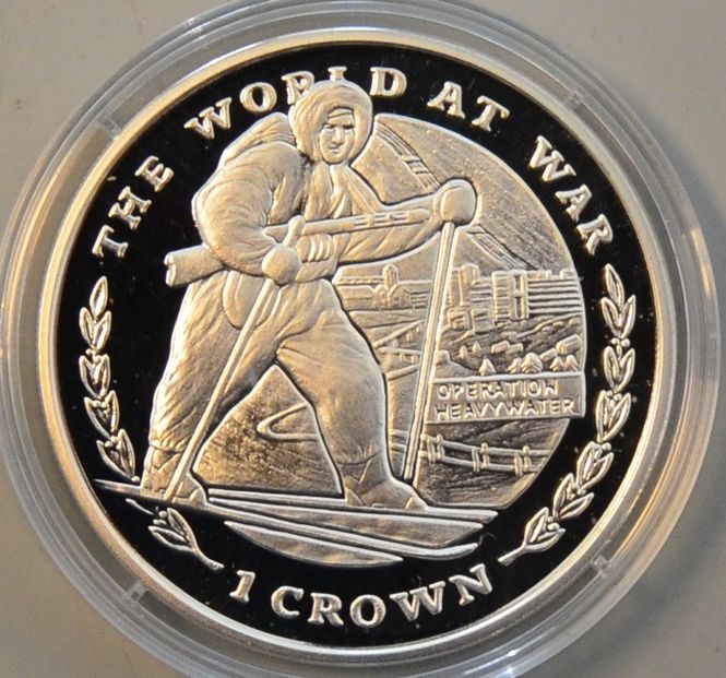 Hovedbilde Gibraltar: 1 Crown 1999 Tungtvannet.