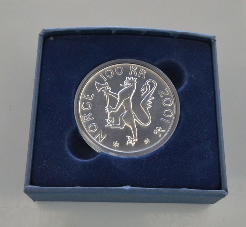 100 kr 2001 - Nobel i originalt etui