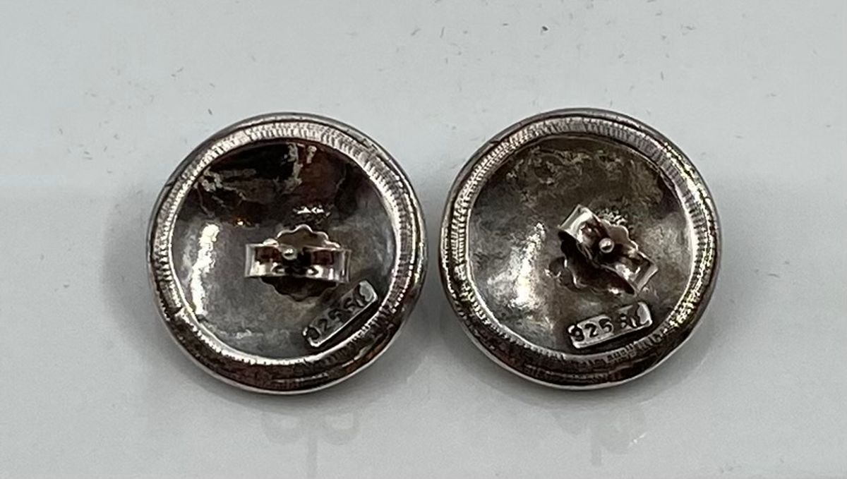 Øredobber 925 sølv med sten. Huldresølv