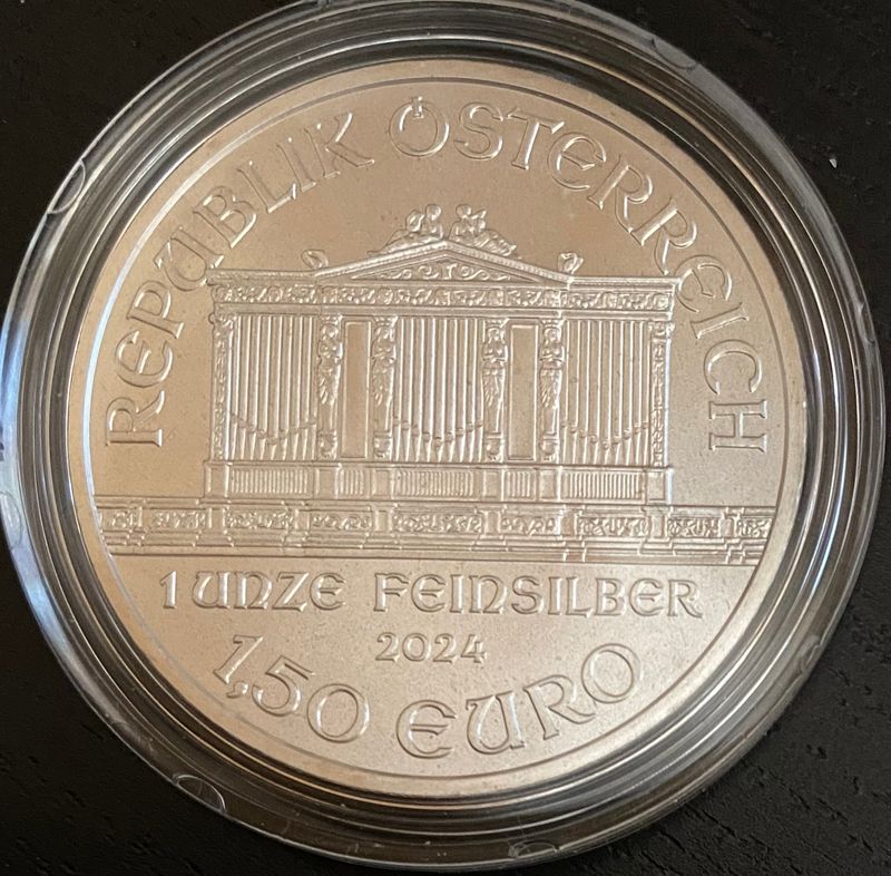Østerrike: 1½ euro Wienerfilharmonikerne 2024