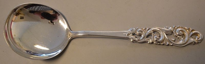 Telesølv: Liten serveringsskje 15,8 cm