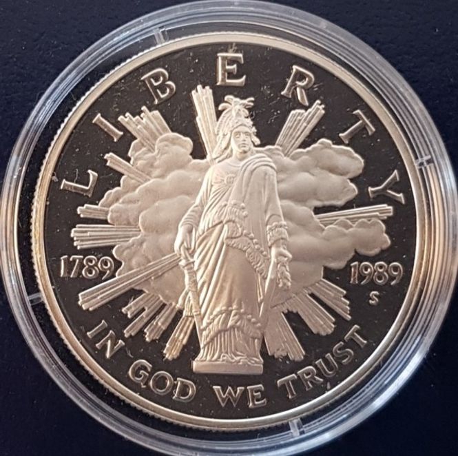 Hovedbilde 1 Dollar 1989: Congress Bicentennial