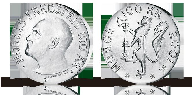 Hovedbilde 100 kr 2001 - Nobel i originalt etui