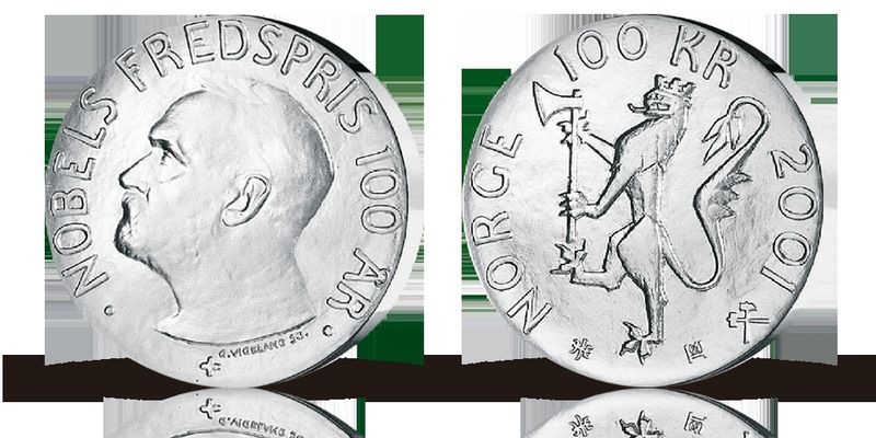 100 kr 2001 - Nobel i originalt etui