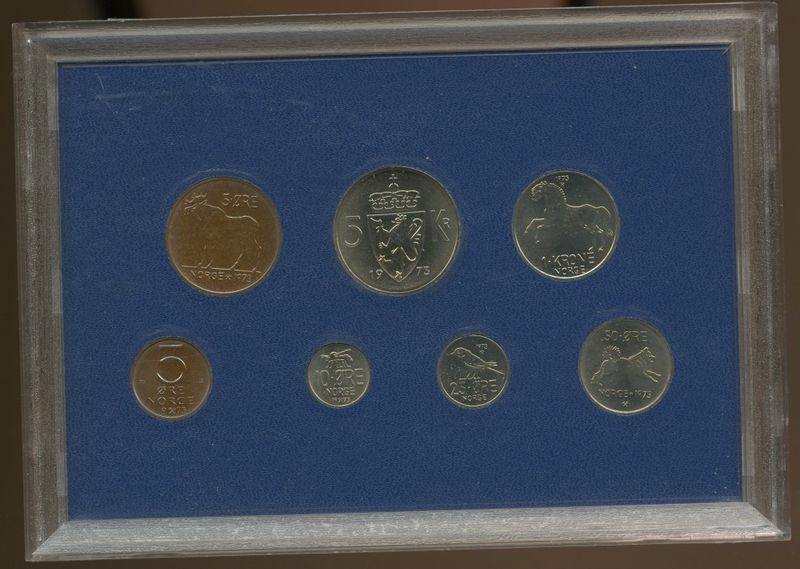 Myntsett 1973 hardplast
