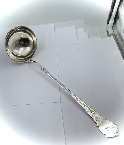 Hovedbilde Stor øse 830 sølv Johan Koren Dahl. Bergen