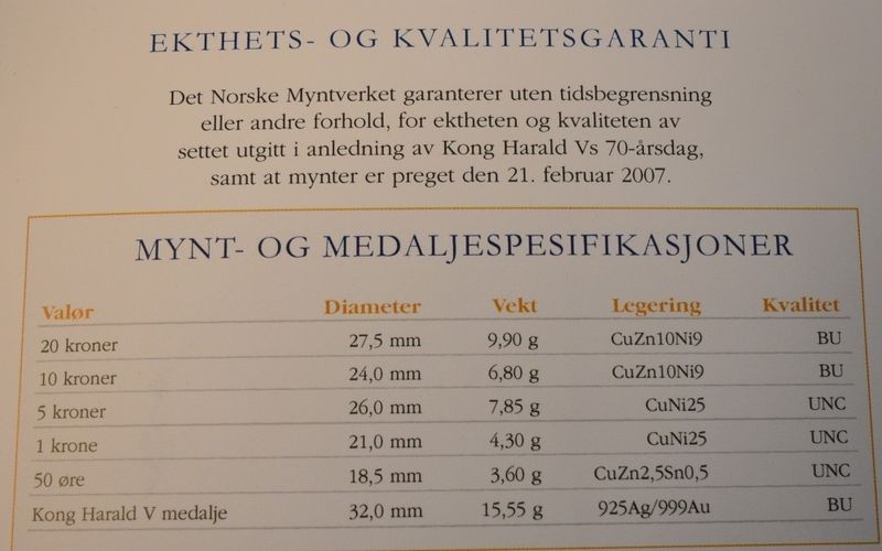 Harald V 70 år 2007