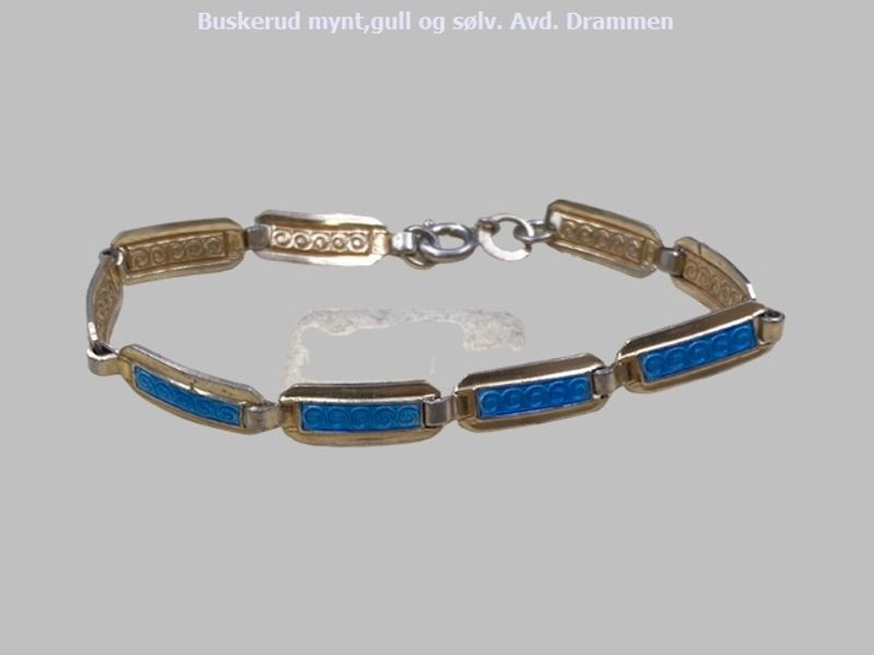 Sølv og emalje armbånd.